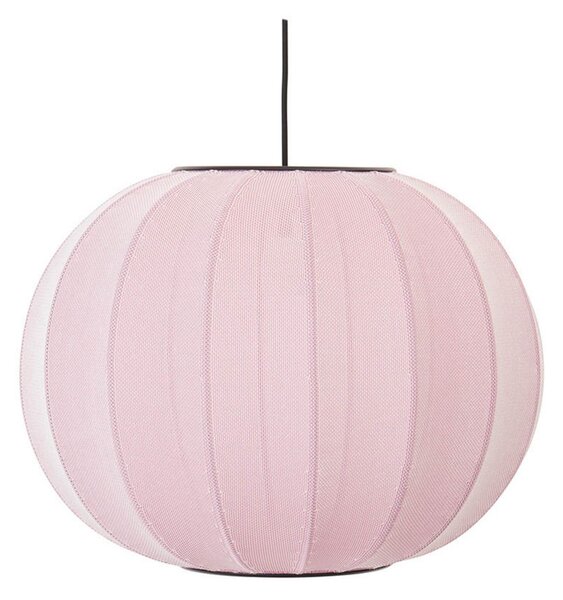 Lampa Wisząca Made By Hand, pudrowy róż, sypialnia, tkanina | tekstylia