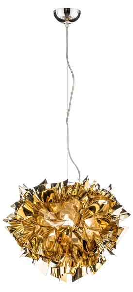 Lampa Wisząca Slamp, VELI, ściemnialny, złoty | mosiężny, salon, tworzywo sztuczne, design