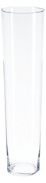 Szklany wazon stożkowy 70 cm