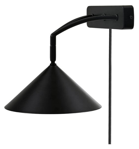 Lampa Ścienna Globen Lighting, czarny, sypialnia, metal