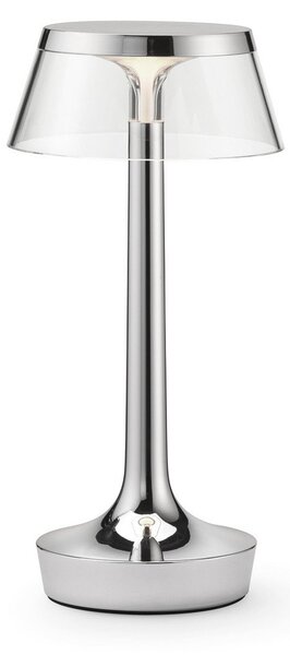 Lampa Stołowa FLOS, Bon jour unplugged, ściemnialny, metaliczny, przedpokój, tworzywo sztuczne, design
