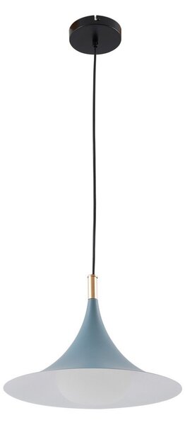 Lampa Wisząca Lindby, Jarl, ściemnialny, niebieski, jadalnia, metal, nowoczesny