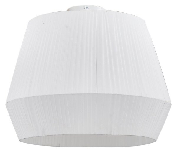 Lampa Sufitowa Lindby, Vitore, ściemnialny, biały, salon, tkanina | tekstylia, skandynawski
