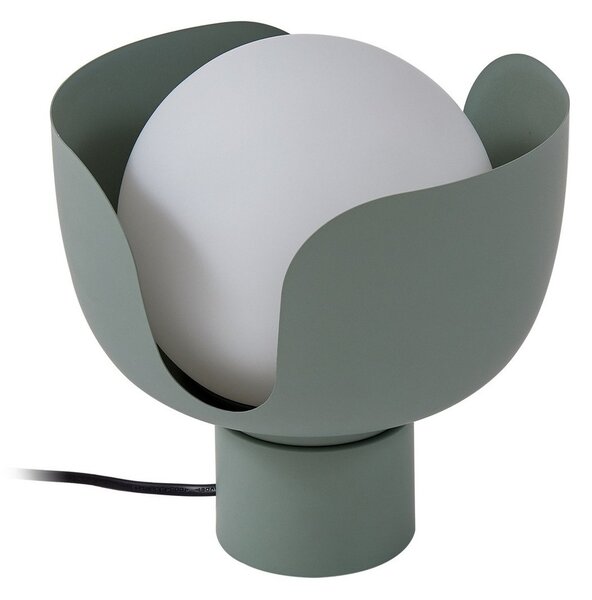 Lampa Stołowa Lindby, Fiora, zielony, salon, metal, nowoczesny