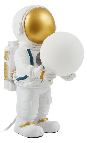 Lampa Stołowa Lindby, Kosmo, biały, sypialnia, ceramika, młodzieżowy