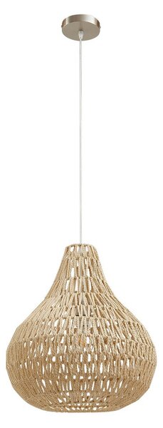 Lampa Wisząca Lindby, Miryam, ściemnialny, drewniany, jadalnia, drewno, dworkowy | rustykalny