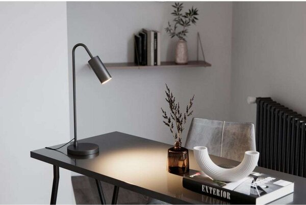 Lampa Stołowa By Rydéns, Curve, czarny, salon, metal, nowoczesny