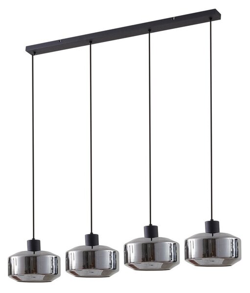 Lampa Wisząca Lindby, Hildur, ściemnialny, szary, kuchnia, szkło