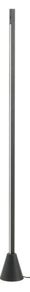 Lampa Podłogowa Lucande, Linija, ściemnialny, czarny, jadalnia, aluminium, nowoczesny