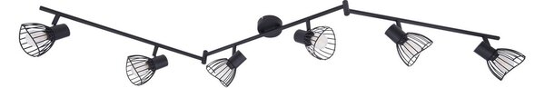 Lampa Sufitowa Lindby, Piena, ściemnialny, czarny, jadalnia, metal, nowoczesny