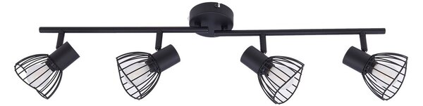 Lampa Sufitowa Lindby, Piena, ściemnialny, czarny, jadalnia, metal, nowoczesny