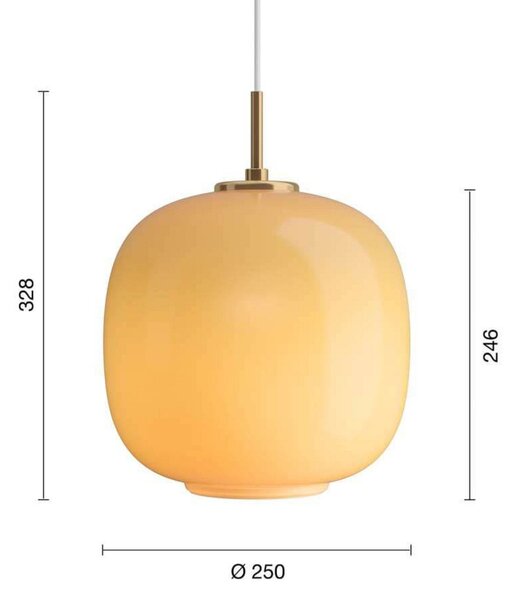 Lampa Wisząca Louis Poulsen, pomarańczowy, salon, szkło