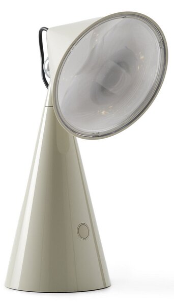 Lampa Stołowa Tom Dixon, POSE, ściemnialny, szary, salon, tworzywo sztuczne, design