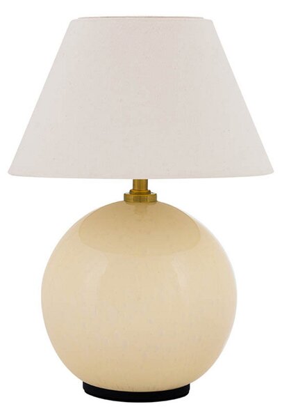 Lampa Stołowa Globen Lighting, IRIS, ściemnialny, beżowy, salon, szkło, vintage