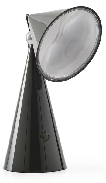 Lampa Stołowa Tom Dixon, POSE, ściemnialny, czarny, salon, tworzywo sztuczne, design