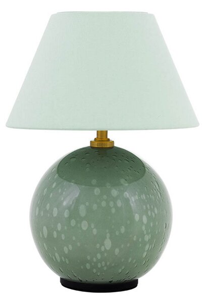 Lampa Stołowa Globen Lighting, IRIS, ściemnialny, zielony, salon, szkło, vintage