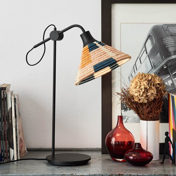 Lampa Stołowa Forestier, Parrot, czarny, salon, metal, design