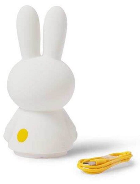 Lampa Stołowa Mr Maria, Miffy Shines Light, ściemnialny, biały, pokój dziecięcy, tworzywo sztuczne, młodzieżowy