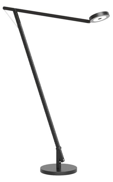 Lampa Podłogowa Rotaliana, ściemnialny, czarny, salon, aluminium