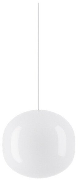 Lampa Wisząca Lodes, ściemnialny, biały, jadalnia, szkło