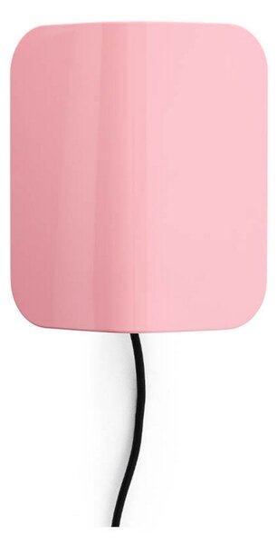 Lampa Ścienna HAY, pudrowy róż, salon, metal