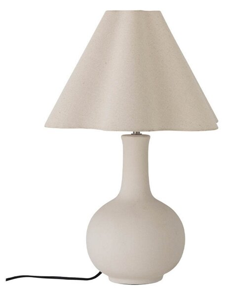 Lampa Stołowa Bloomingville, biały, salon, tkanina | tekstylia