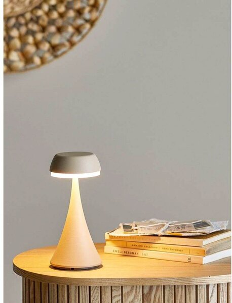 Lampa Stołowa Bloomingville, beżowy, salon, aluminium