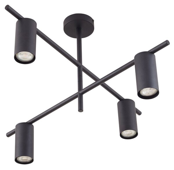 Lampa Sufitowa Lindby, Marilou, ściemnialny, czarny, salon, metal, nowoczesny