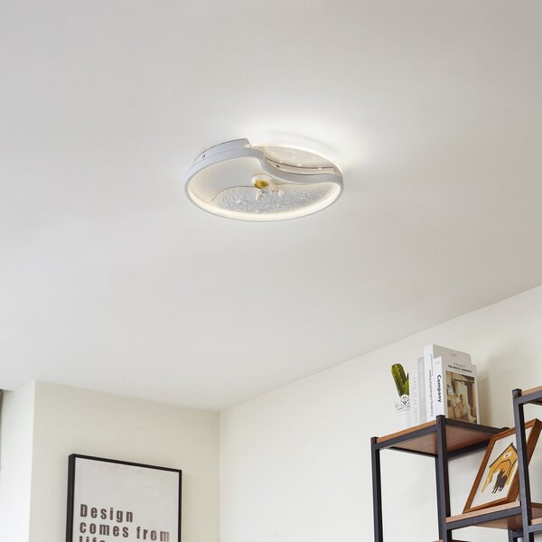 Lampa Sufitowa Lindby, Kosmo, biały, salon, tworzywo sztuczne, młodzieżowy