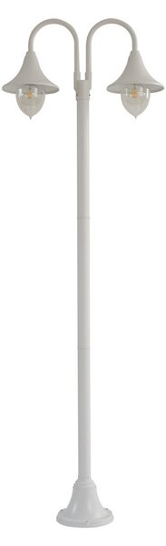 Zewnętrzna Lampa Lindby, Madea, ściemnialny, biały, aluminium, nowoczesny