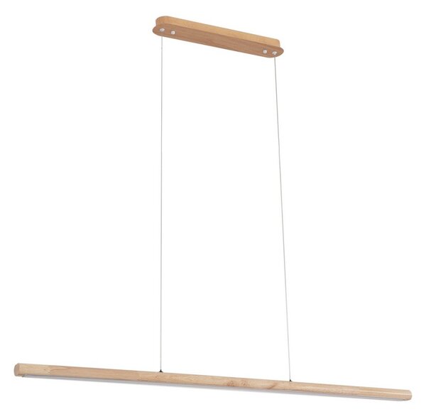 Lampa Wisząca Lucande, Maruta, drewniany, jadalnia, drewno, nowoczesny