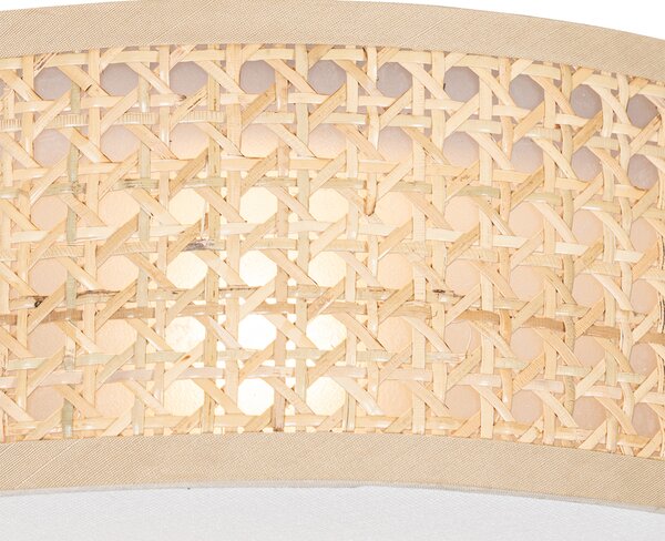 Orientalna lampa sufitowa z rattanu 30 cm - Tromma Oswietlenie wewnetrzne