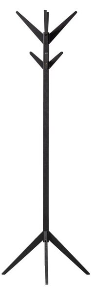 Czarny wieszak z litego drewna brzozowego Studio – WOOOD