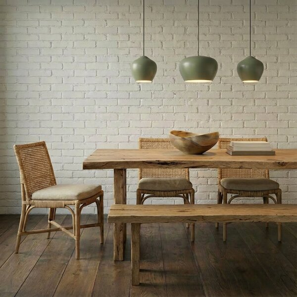 Lampa Wisząca Lucande, Malisa, ściemnialny, zielony, salon, metal, skandynawski