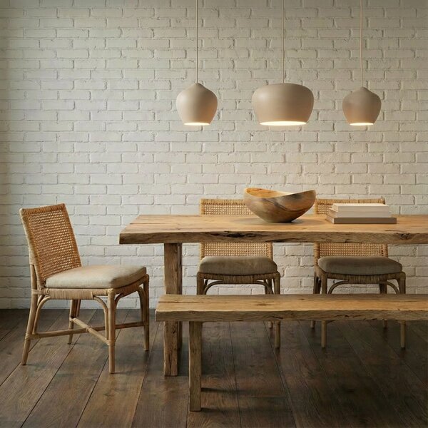Lampa Wisząca Lucande, Malisa, ściemnialny, beżowy, salon, metal, skandynawski