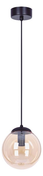 Bursztynowa lampa wisząca szklana kula - A216 C5-K07