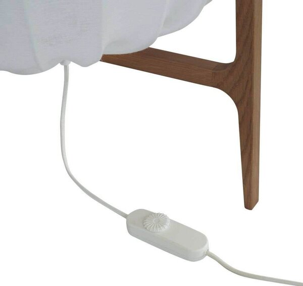 Lampa Podłogowa Watt & Veke, ściemnialny, biały, salon, drewno, skandynawski