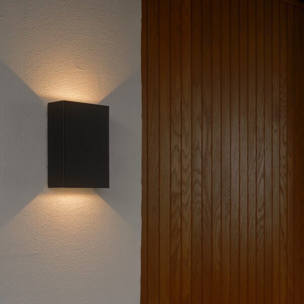 Zewnętrzna Lampa Nordlux, Fold 10, czarny, aluminium, nowoczesny
