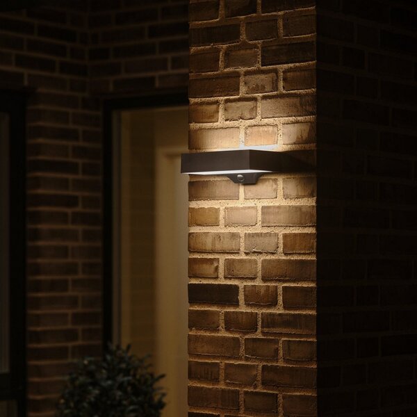 Zewnętrzna Lampa Nordlux, Monay Square, czarny, taras, tworzywo sztuczne, skandynawski