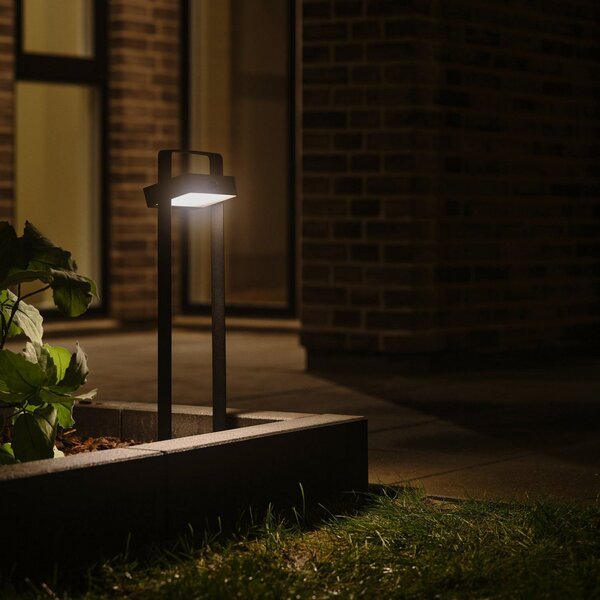 Zewnętrzna Lampa Nordlux, Saulio, czarny, taras, aluminium, nowoczesny