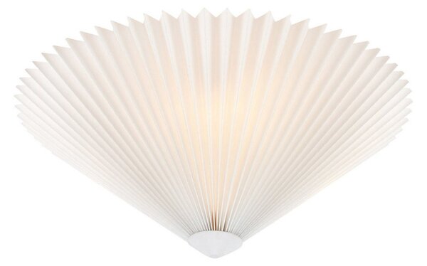 Lampa Sufitowa Markslöjd, Plisado, ściemnialny, biały, salon, tkanina | tekstylia