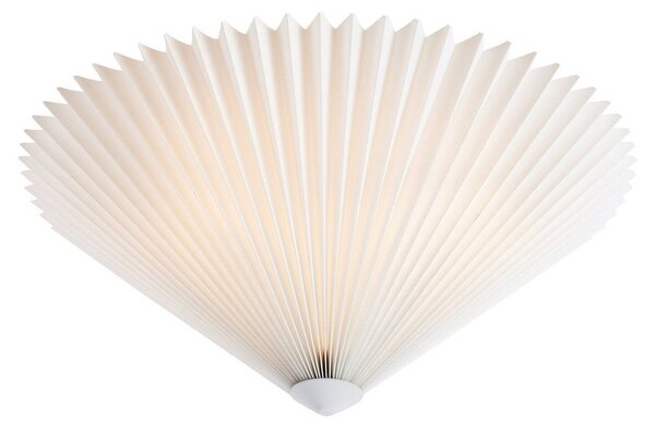 Lampa Sufitowa Markslöjd, Plisado, ściemnialny, biały, salon, tkanina | tekstylia