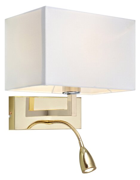 Lampa Ścienna Markslöjd, Savoy, biały, salon, tkanina | tekstylia, nowoczesny