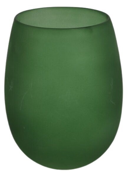 Świecznik szklany GINNY GREEN w kolorze zielonym - różne rozmiary Wielkość: M