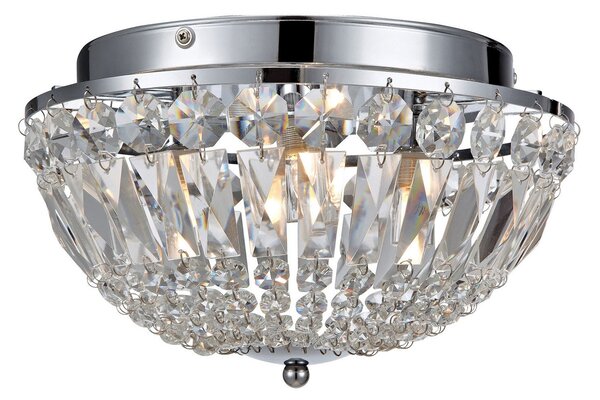 Lampa Sufitowa Markslöjd, Estelle, ściemnialny, transparentny, łazienka, kryształ