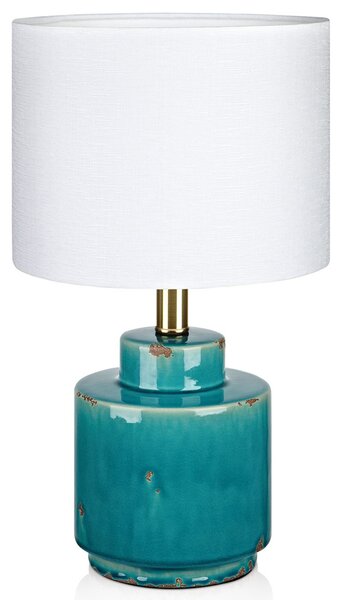 Lampa Stołowa Markslöjd, Cous, niebieski, salon, ceramika, nowoczesny