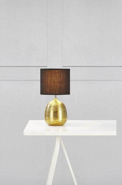 Lampa Stołowa Markslöjd, złoty | mosiężny, salon, tkanina | tekstylia