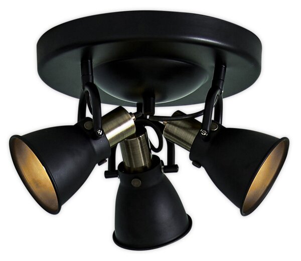 Lampa Sufitowa Markslöjd, Alton, ściemnialny, czarny, salon, metal