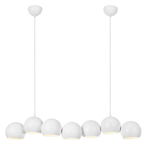 Lampa Wisząca Markslöjd, Cupolo, ściemnialny, biały, salon, metal, nowoczesny