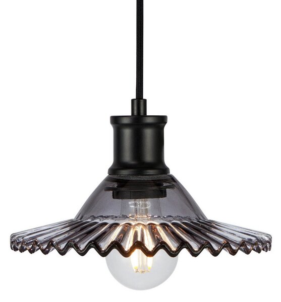 Lampa Wisząca Markslöjd, Novia, szary, salon, szkło